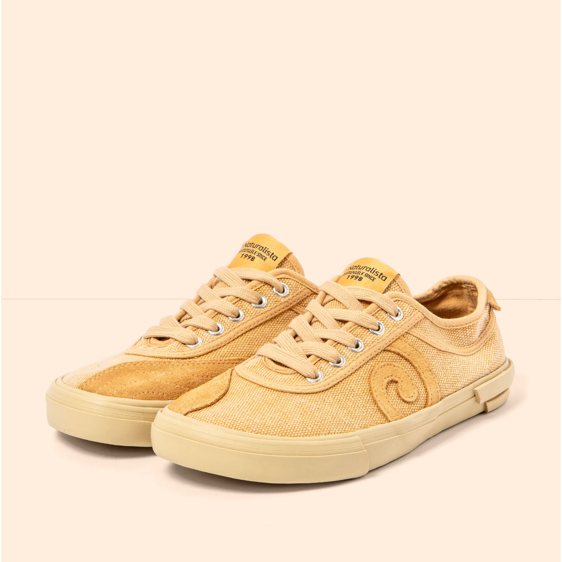 Zapatos N5953 WASHED COTTON HONEY/TEKO color Honey