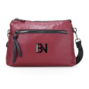 Bolso bandolera rojo con doble compartimento