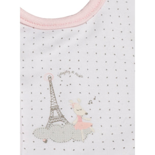 Lot de 2 bavoirs en coton Rose