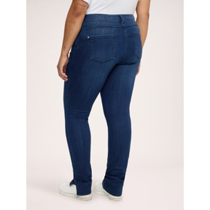 Fiorella Rubino - Jeans Skinny lavaggio blu con spacco al fondo - Blu