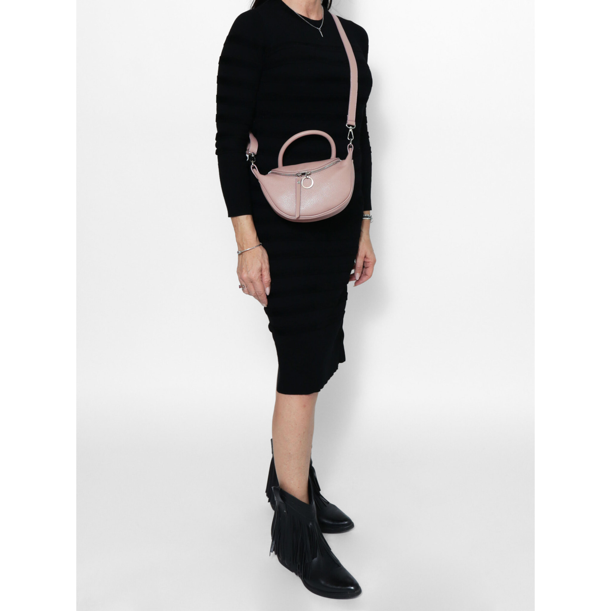 Borsa a mano Mae da donna In Vera pelle Made in Italy 26x13x8 cm