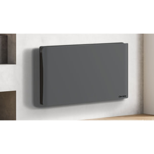 Radiateur inertie double coeur ceramique + film LCD 2000W gris & noir