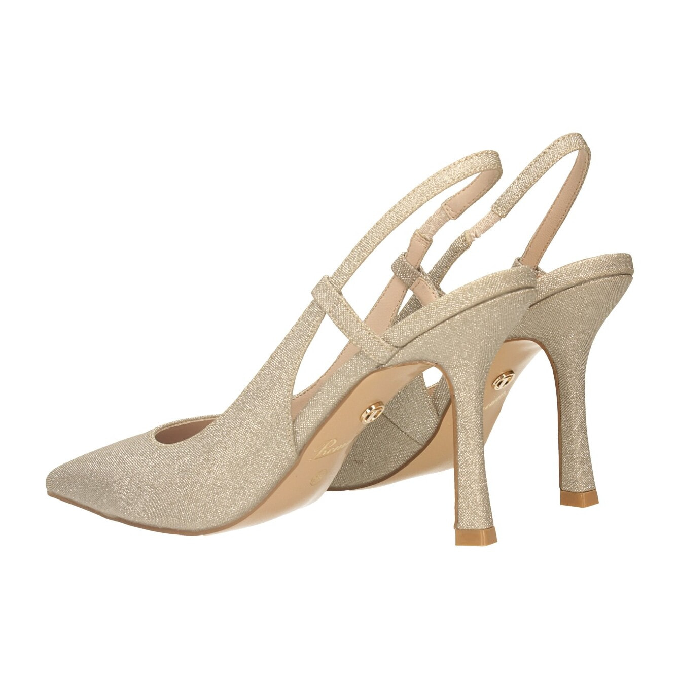 Décolleté sling back Donna Tata Italia Dorato