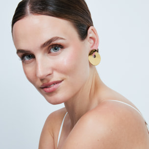 Pendientes Borka acabado oro amarillo 18k