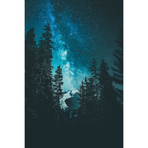 Tableau voie lactée alpine Tableau plexiglas