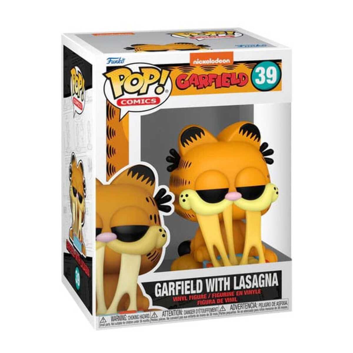 Garfield Funko Pop! Comics Figure in Vinile Garfield con Lasagna 9 Cm