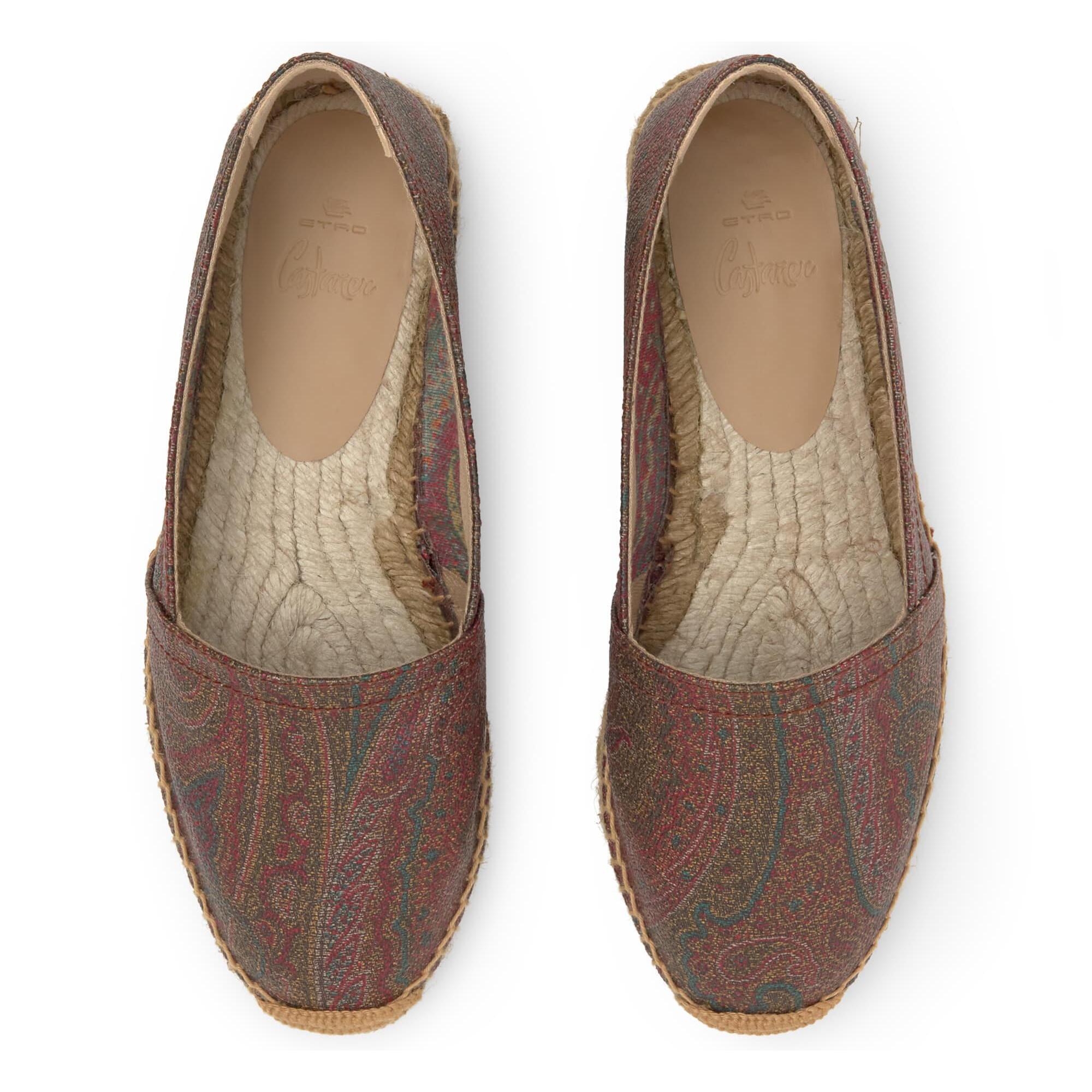 Alpargata plana Kenda en el icónico tejido jacquard by ETRO