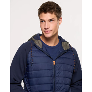 Chaqueta con Capucha Azul Marino - Nuni