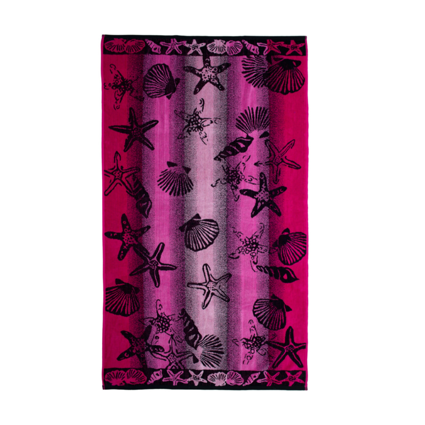 Telo Mare Spugna Jacquard Spiaggia Disegno New Shell