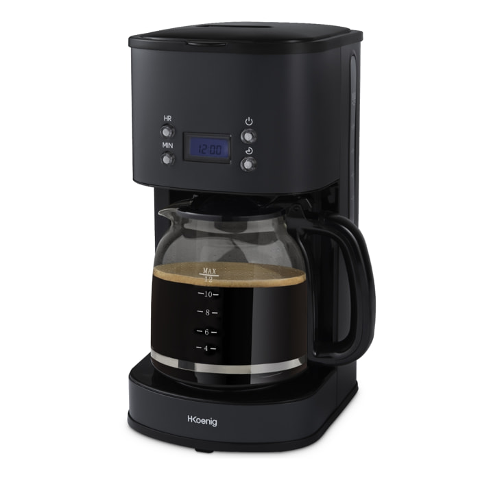 MG32 H.Koenig, Cafetera , 1.5 litros, Negro, 100W