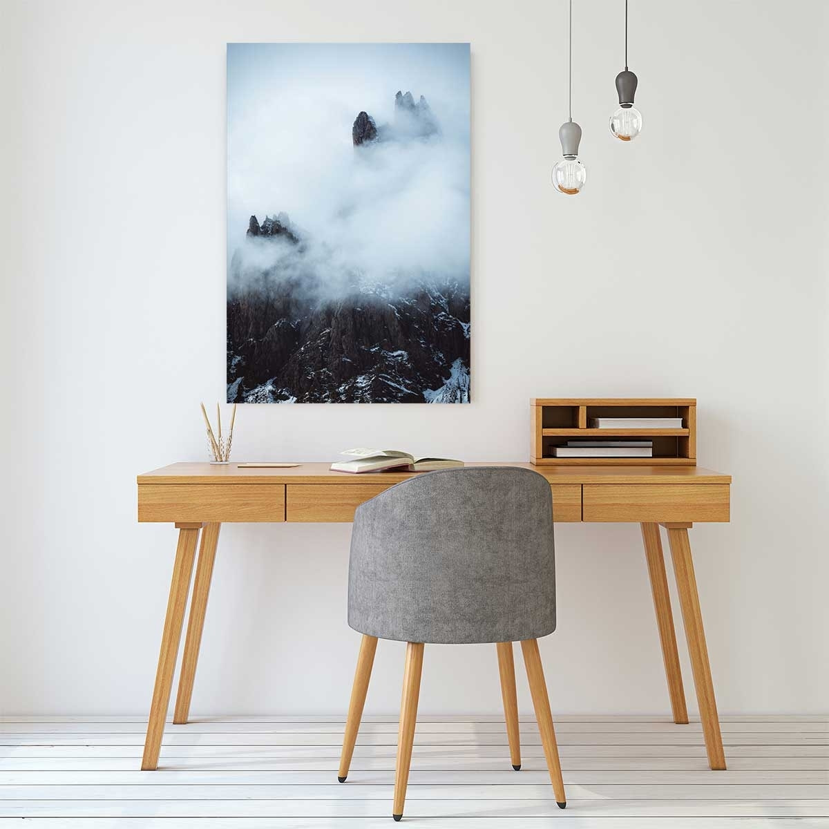 Tableau tempête dans les alpes suisses Tableau alu Dibond