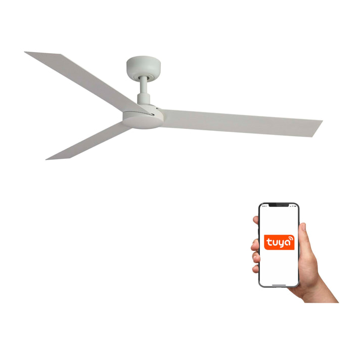 CRUISER XL Ventilateur de plafond blanc TUYA
