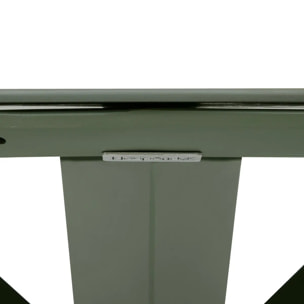 Table de jardin 6 places Oryon D130cm vert laurier