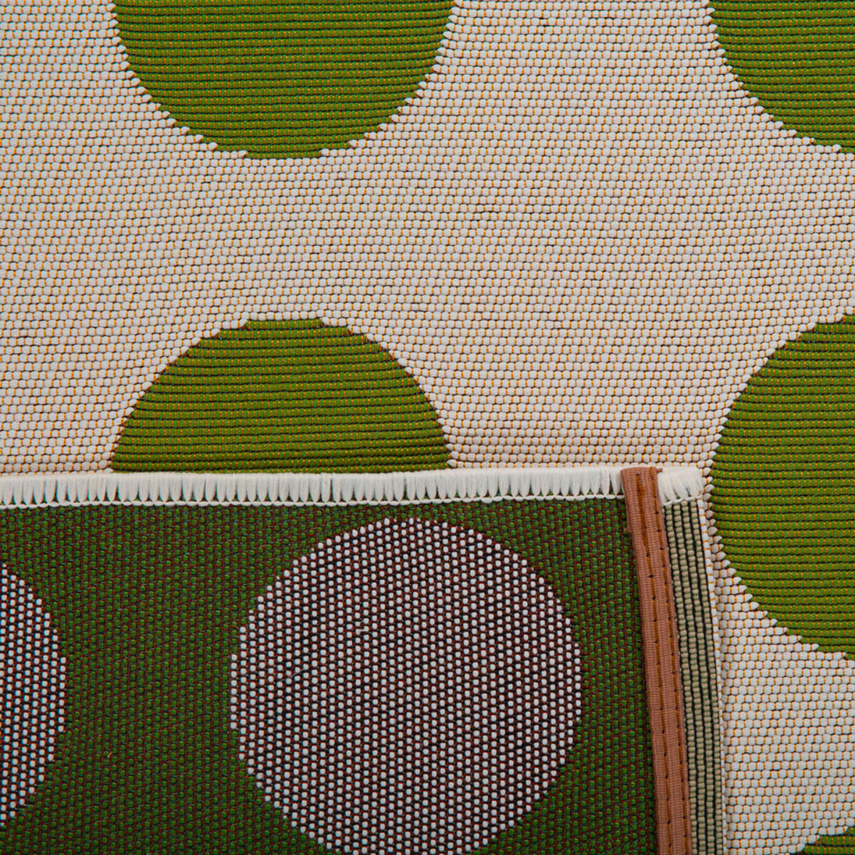 RIVIERA - Tapis intérieur/extérieur à motif pois creme