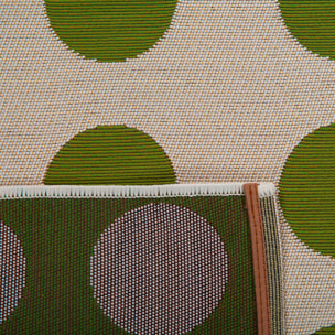 RIVIERA - Tapis intérieur/extérieur à motif pois creme
