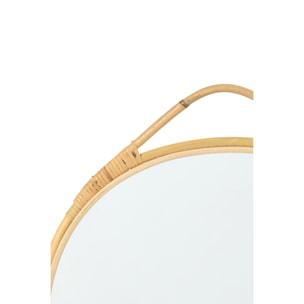 J-Line Miroir Mural Jordan Rond - verre - naturel