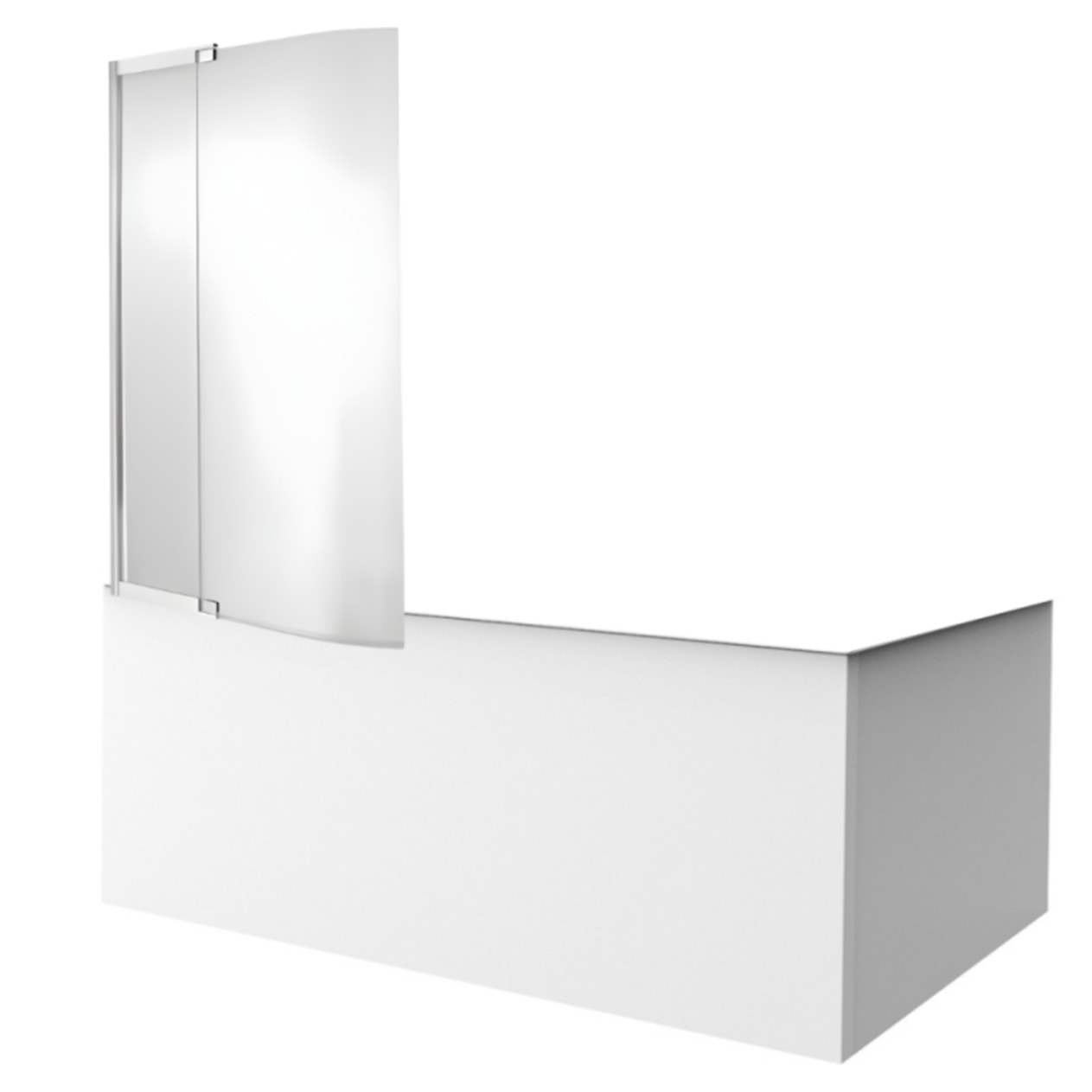 Tablier bain pour baignoires rectangulaires installation angle 180 x 90 x 60cm Blanc Mat + Pare bain Malice JACOB DELAFON