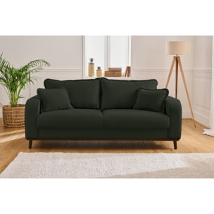 Albane - canapé 3 places - en velours côtelé - Vert