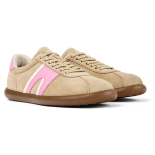 Zapatillas - CAMPER Pelotas Soller - Beige - Cuero Nubuck