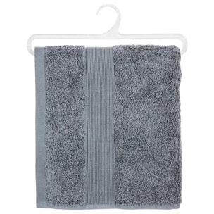 Serviette de toilette "Essentiel" - coton 450 gr/m² - gris anthracite 50x90 cm