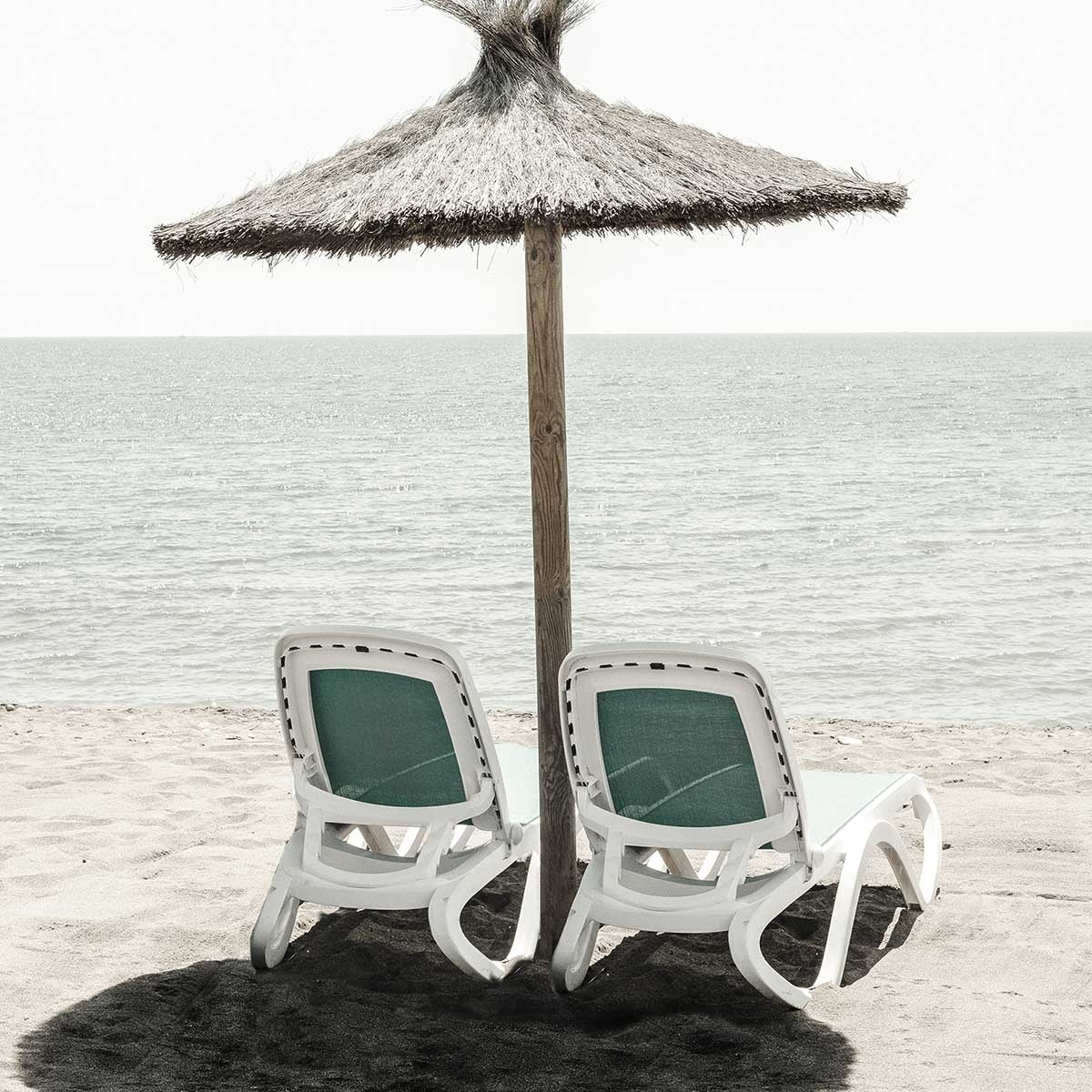 Poster coin d'ombre Affiche + cadre en bois - Chêne