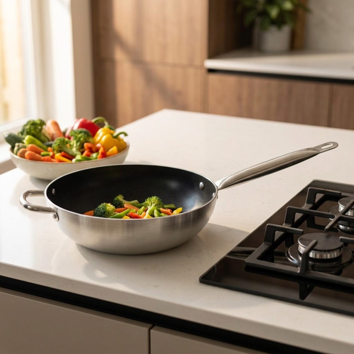 Poêle wok 28 cm céramique sans PFAS Bistro Line Elo