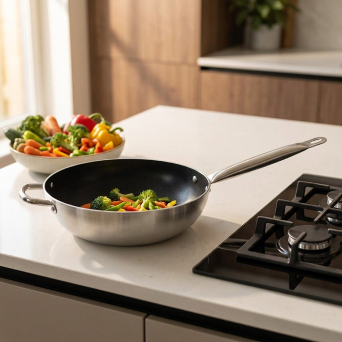 Poêle wok 28 cm céramique sans PFAS Bistro Line Elo