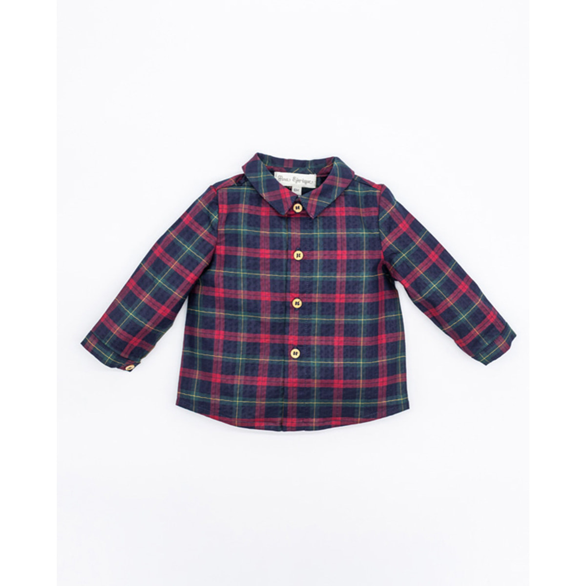 CAMISA POPELÍN TARTAN ROJO Y NAVY