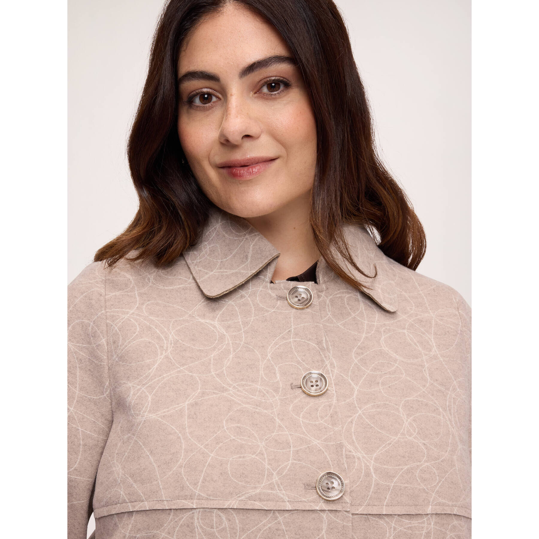 Fiorella Rubino - Giacca in tessuto ricamato - Beige