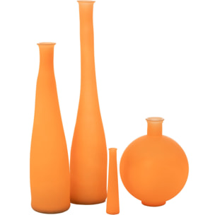 J-Line vase Bouteille - verre - orange - large