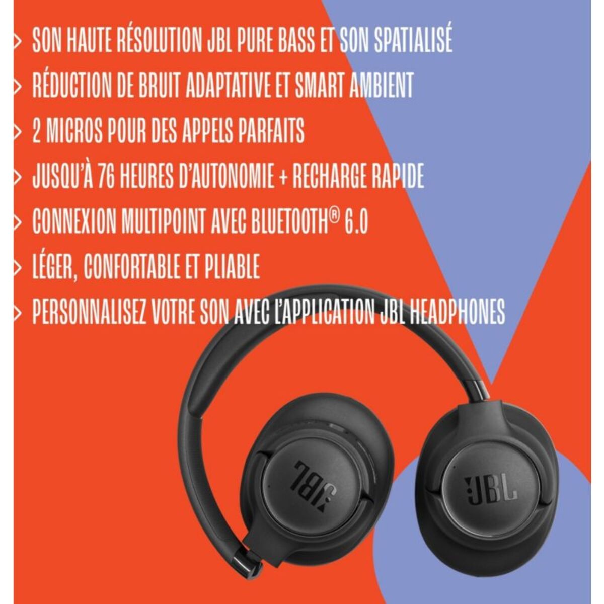 Casque JBL Tune 780NC Bleu