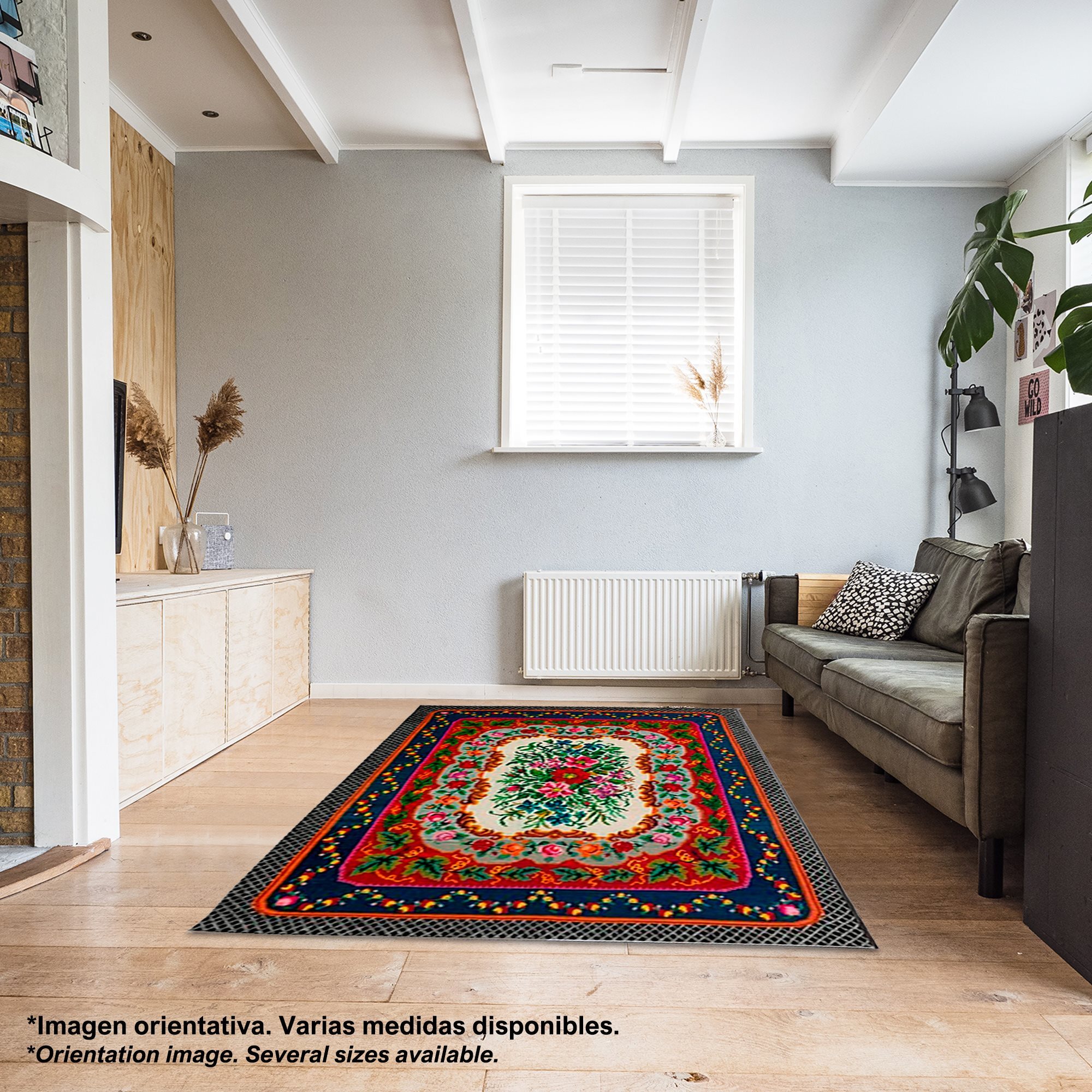 Alfombra de Poliester estampada 140 x 220cm