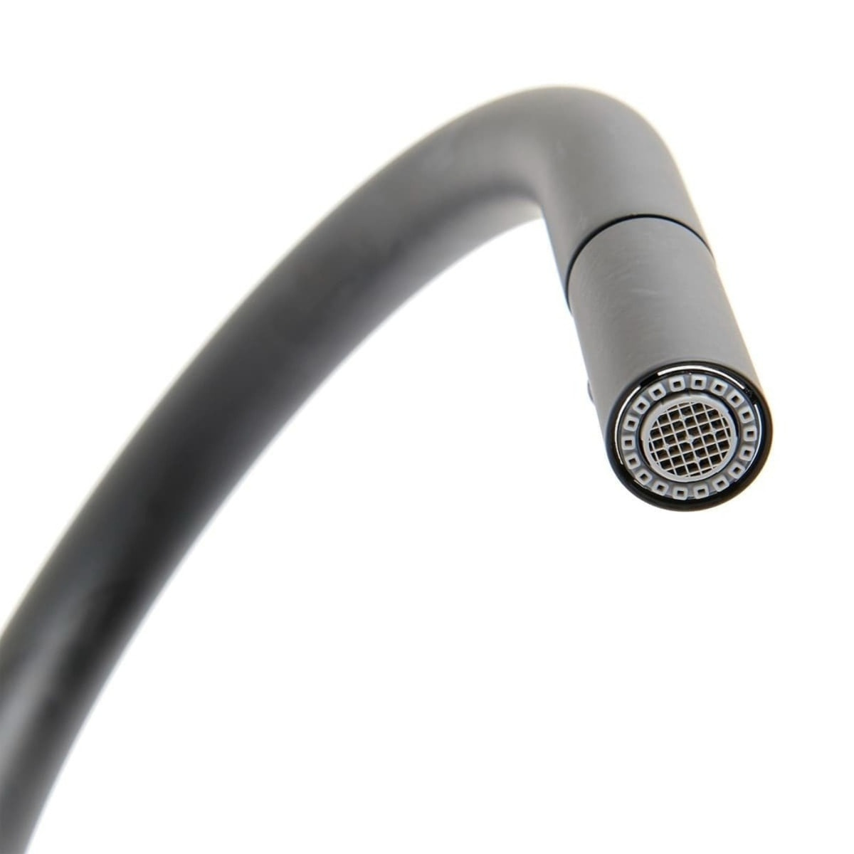 Mélangeur évier Swiss Aqua Technologies B-Way avec bras pivotant, 2 jets noir mat SATBSBW183