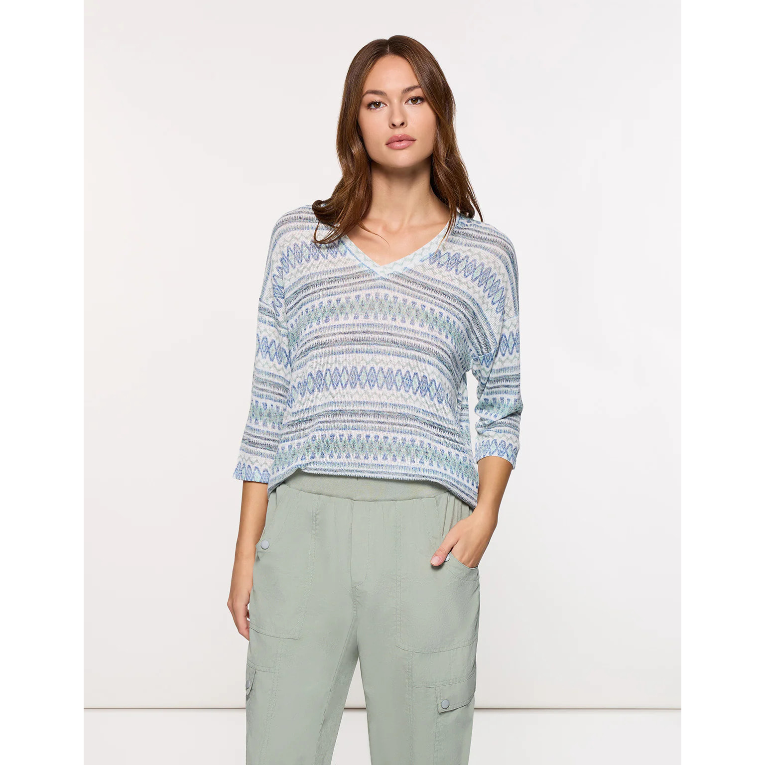 Camiseta Manga Larga Azul - Arlie