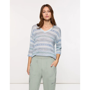 Camiseta Manga Larga Azul - Arlie