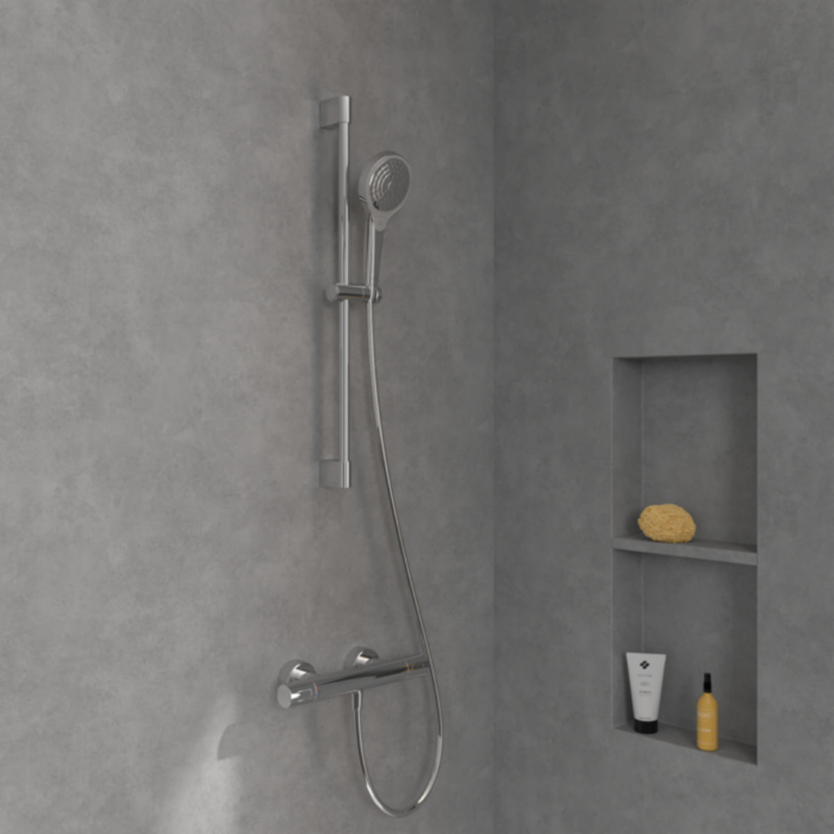 Ensemble de douche 3 jets Verve Showers Chrome