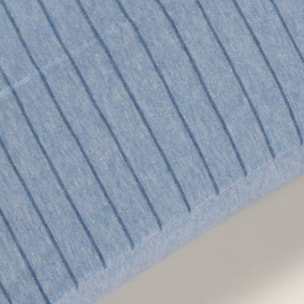 Funda de almohada punto de algodón rayas Punra color azul Punto de algodón