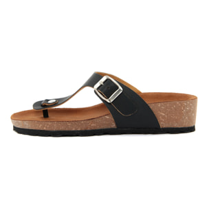 Sandalo flat Donna colore Nero