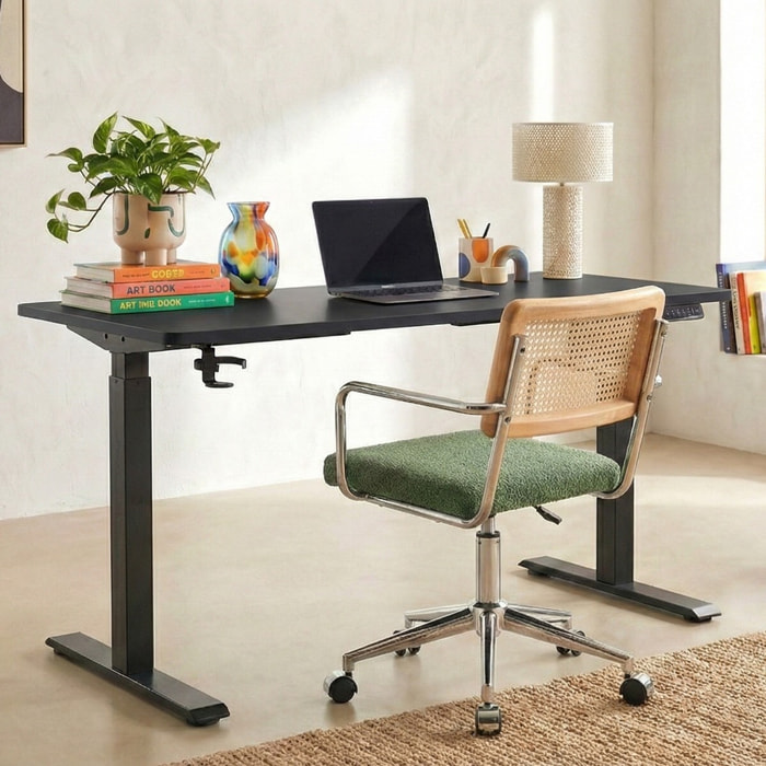 Bureau assis-debout électrique réglable avec ports USB - UP&DOWN