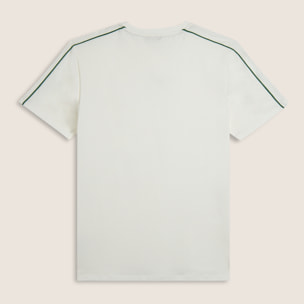 T-shirt in jersey stretch con cuciture in contrasto