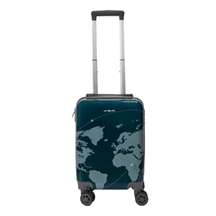 Valise Cabine Monde Noir 45x30x21cm M10