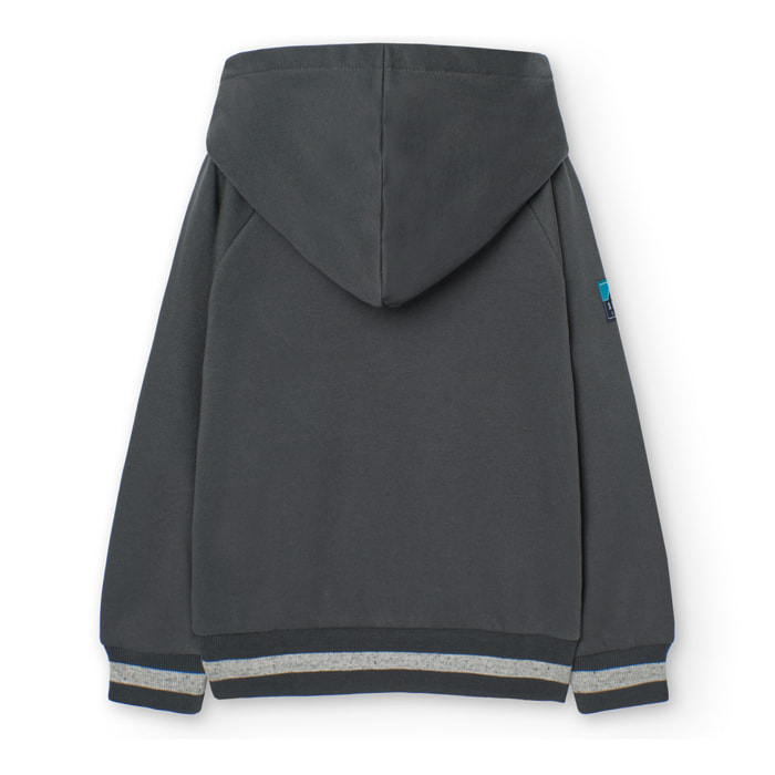 Chaqueta felpa con capucha de niño -BCI