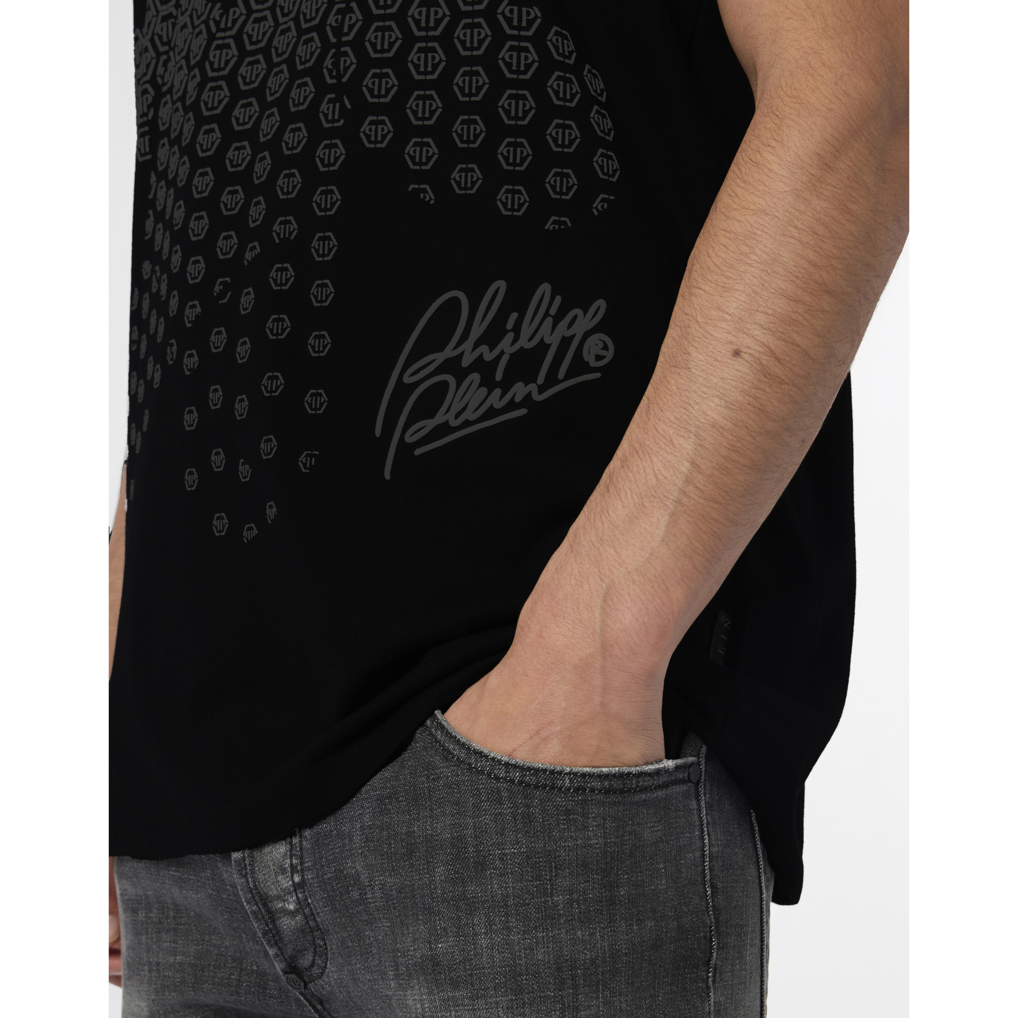 PHILIPP PLEIN Round Neck T-Shirt Puffy Teddy Teddy Bear