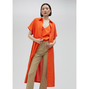 Camicione lungo con dettaglio di strass