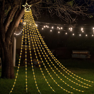 luces de bandera con 400 led en blanco cálido