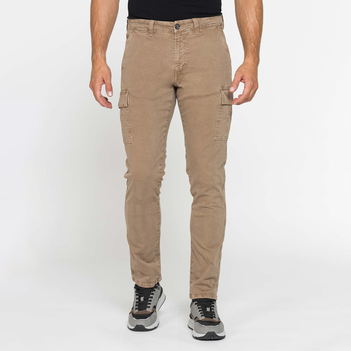CARGO MOD. 619 SLIM FIT IN PESANTE GABARDINA STRETCH