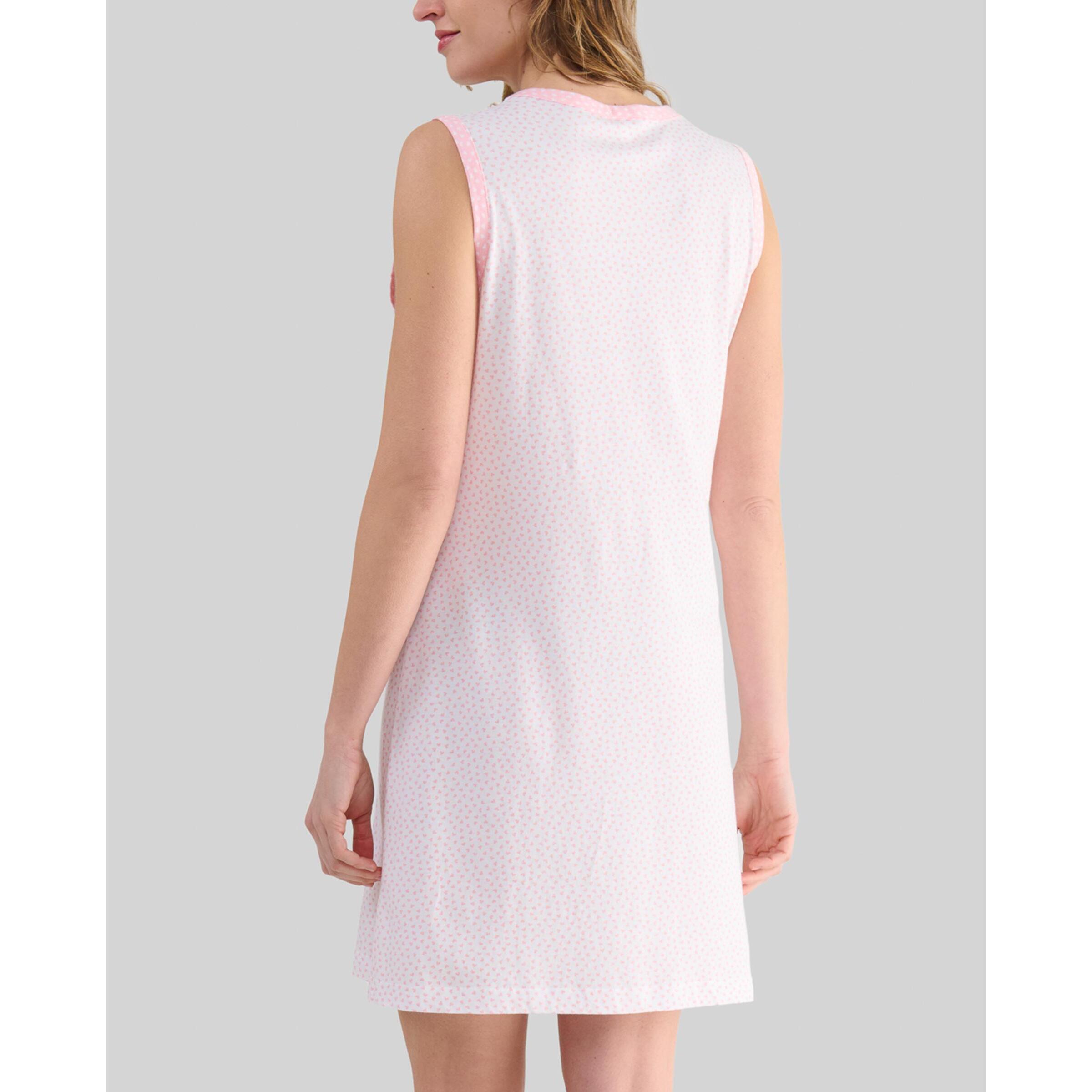 Camisón corto mujer corazones escote pico suave