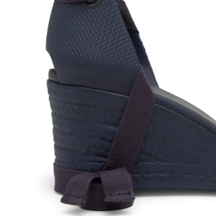 Alpargatas de cuña de mujer Careen en goma eva natural y sostenible con cierre de cintas