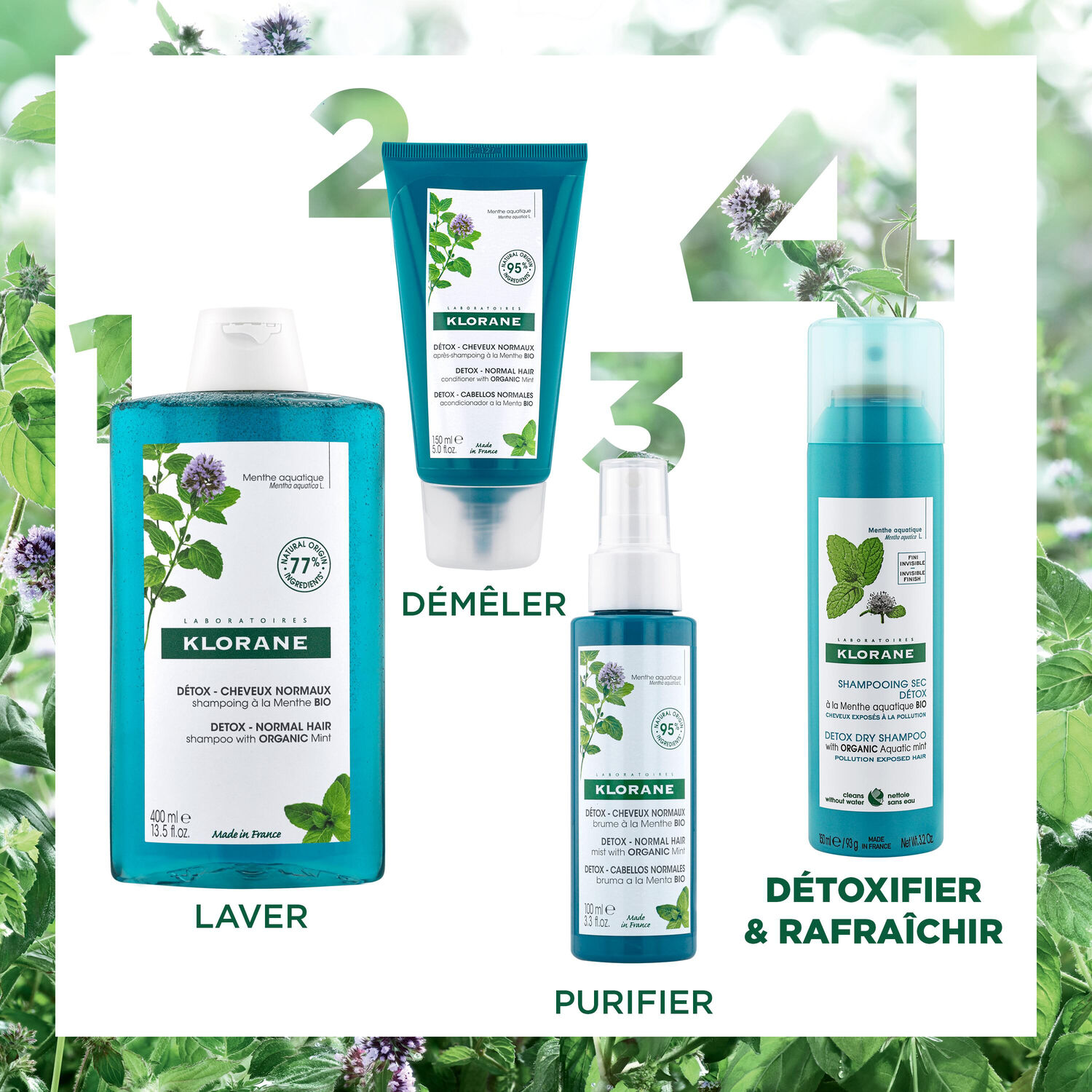 Menthe Aquatique Bio - Shampooing Sec 150 ml