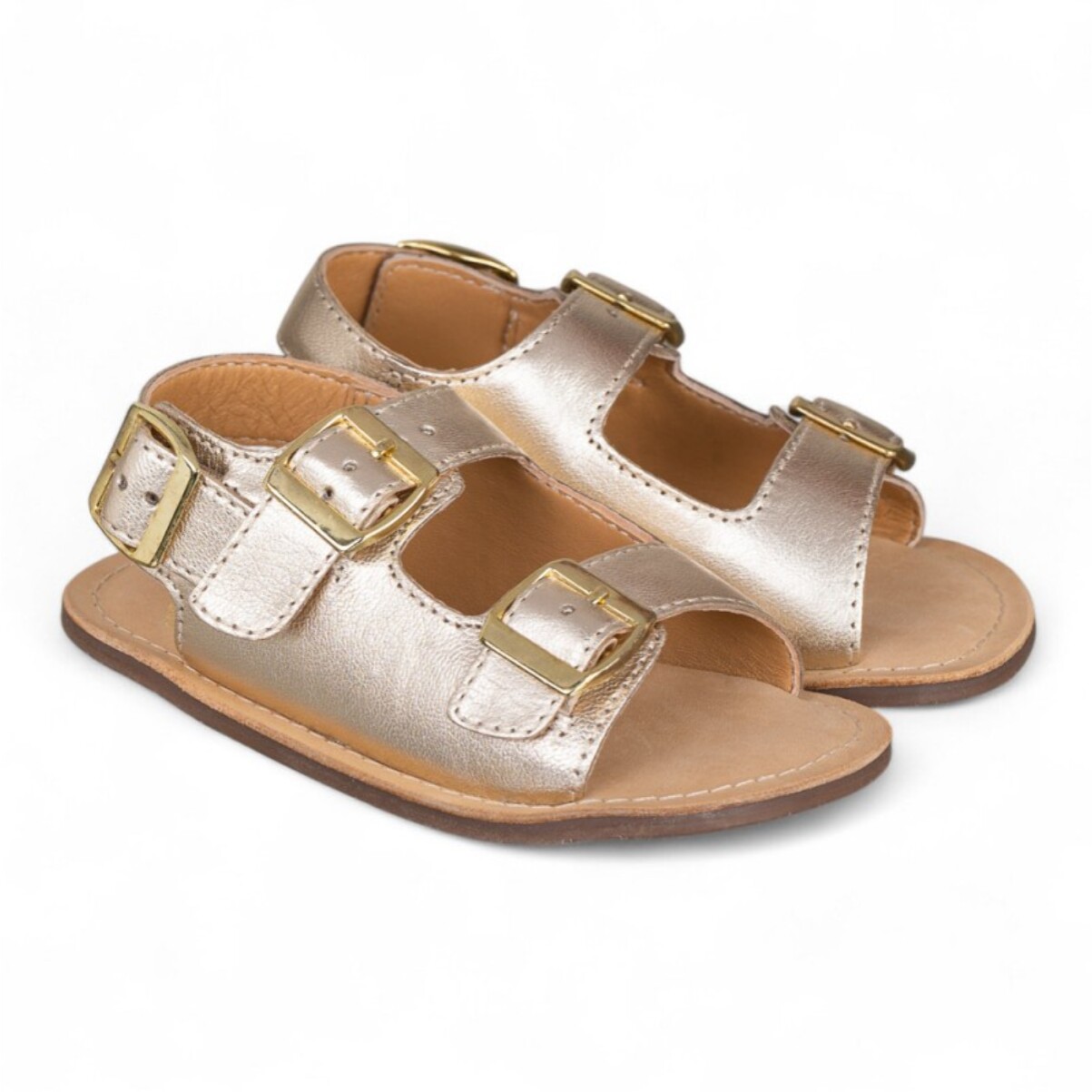 SANDALIA BAREFOOT PIEL CHETTO TIPO BIO ORO